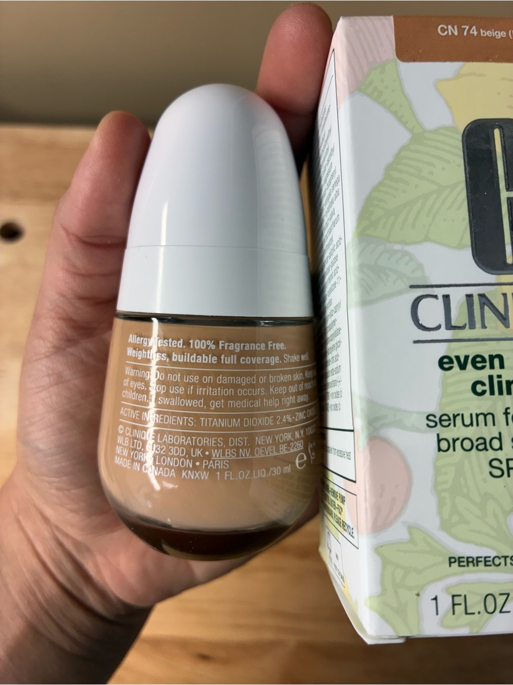 Clinique Even Better Clinical Serum Liquid Foundation CN 74 Biege (M) New - Picture 6 of 9